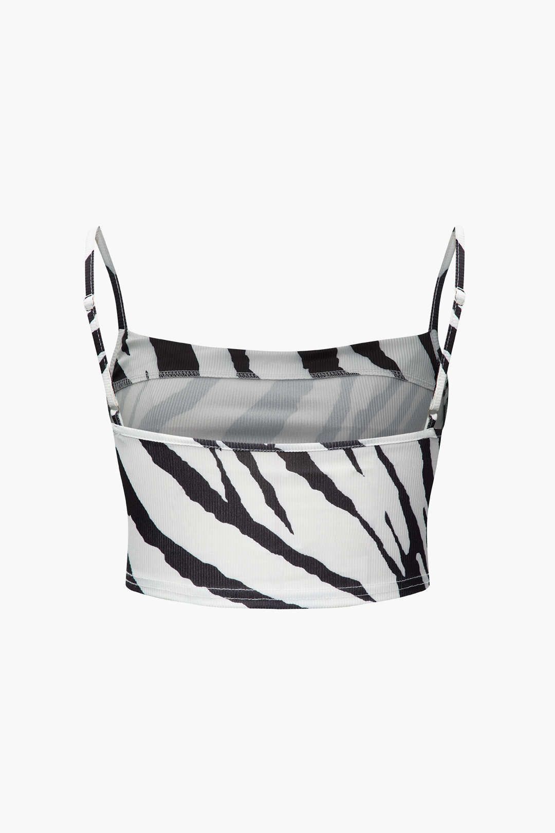 Zebra-Stripe Cami Top And Maxi Skirt Set sold by Micas product image thumbnail 4