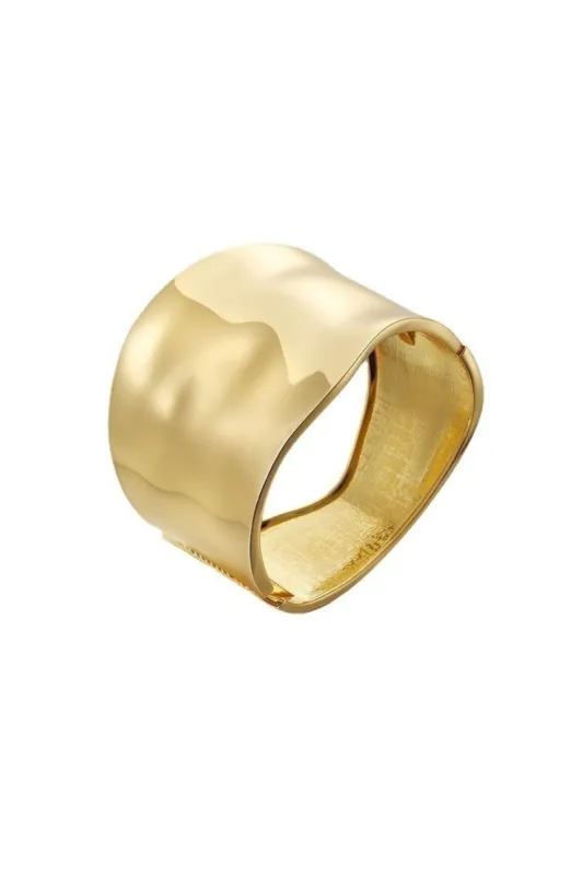 Bredt metal manchet armbånd sold by Micas