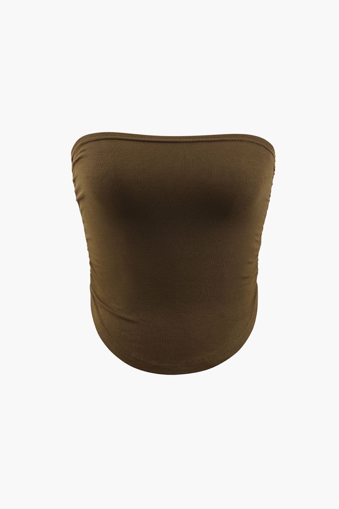 Curved Hem Strapless Tube Top sold by Micas