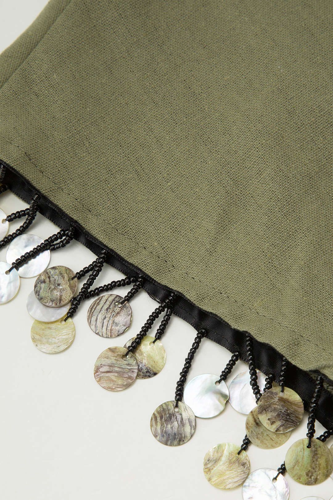 Linen-Blend Tie Wrap Blouse sold by Micas product image thumbnail 4