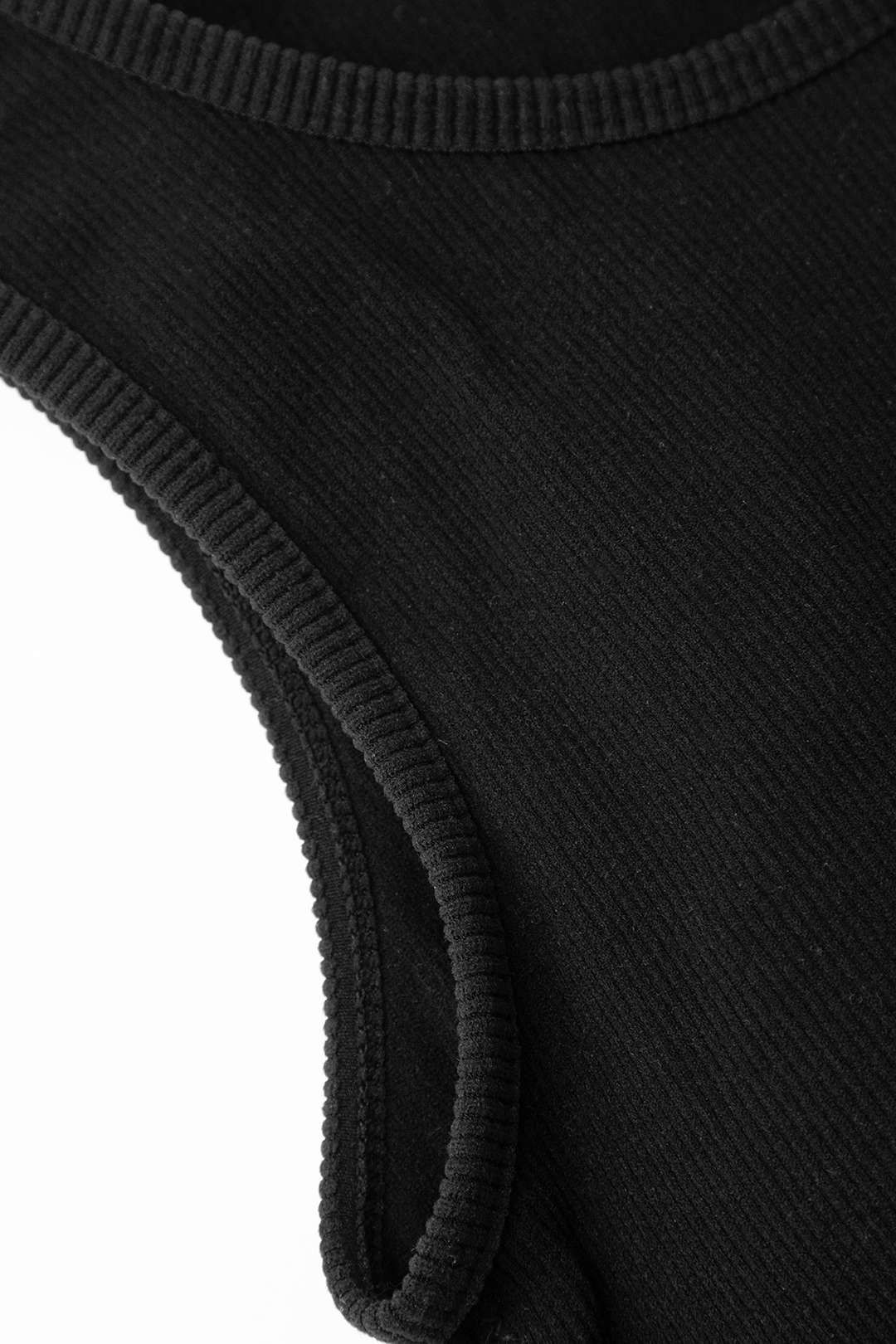 Tie Hem Rib Knit Tank Top sold by Micas product image thumbnail 5