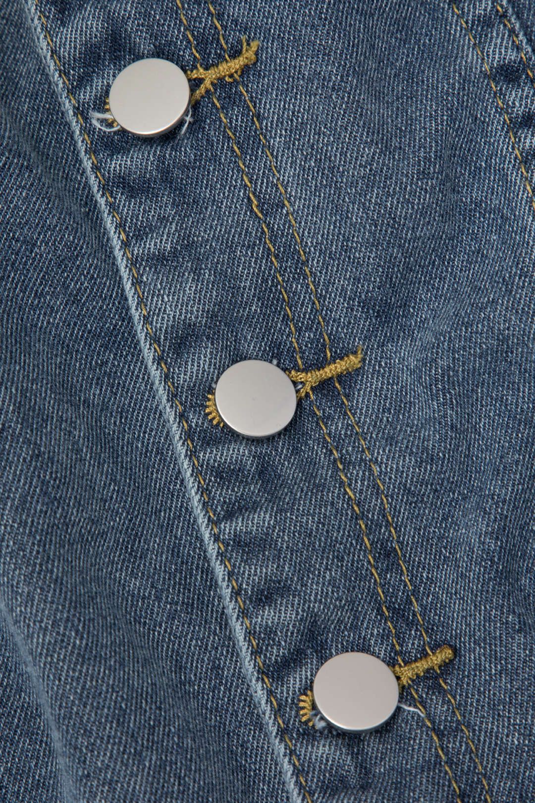 Button Front Denim Strapless Jumpsuit sold by Micas product image thumbnail 3