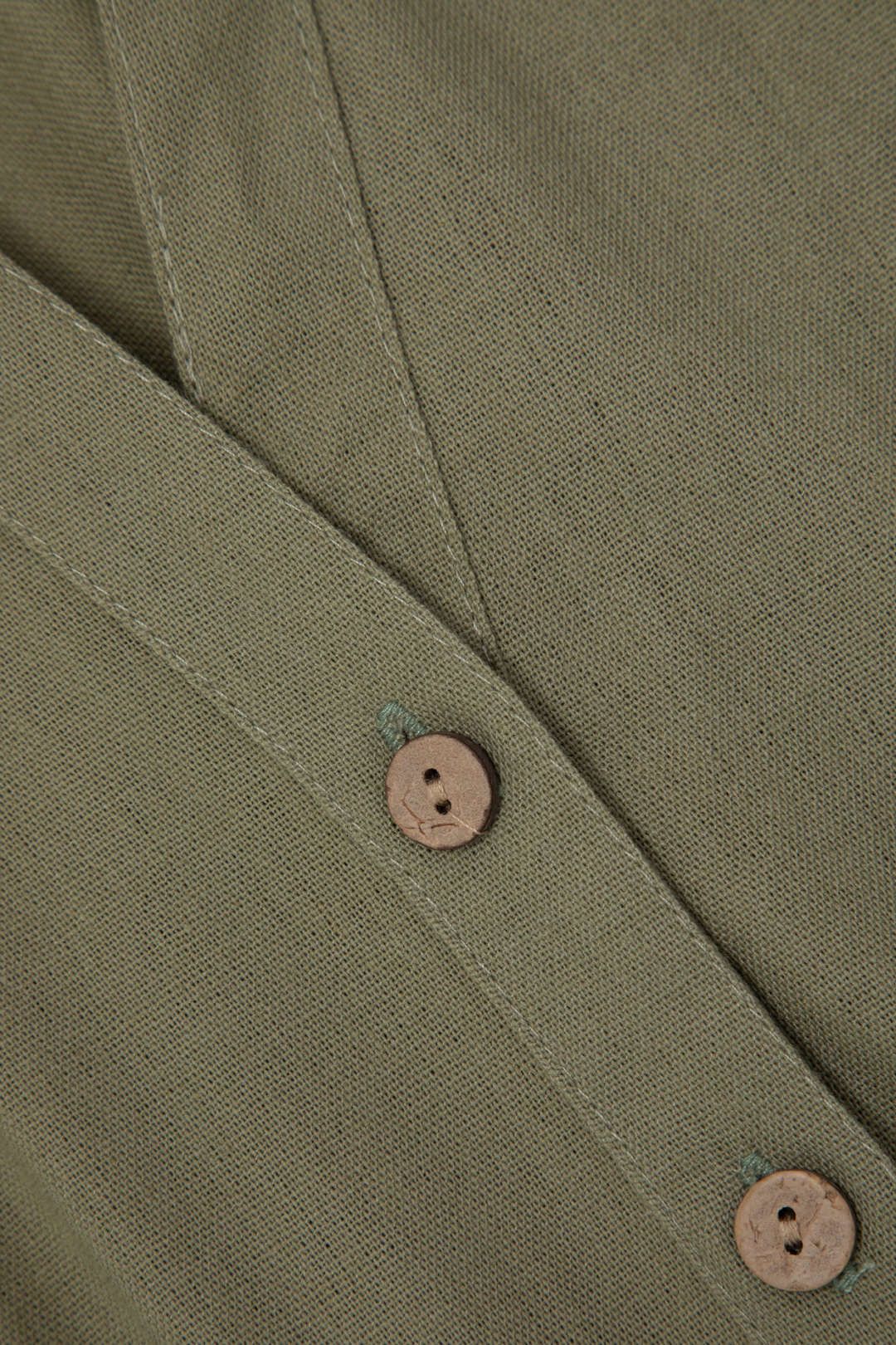 V-neck Button Short Sleeve Romper sold by Micas product image thumbnail 3