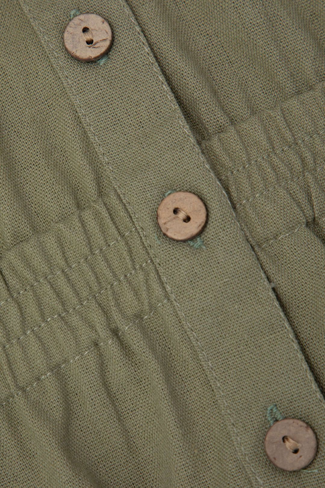 V-neck Button Short Sleeve Romper sold by Micas product image thumbnail 4