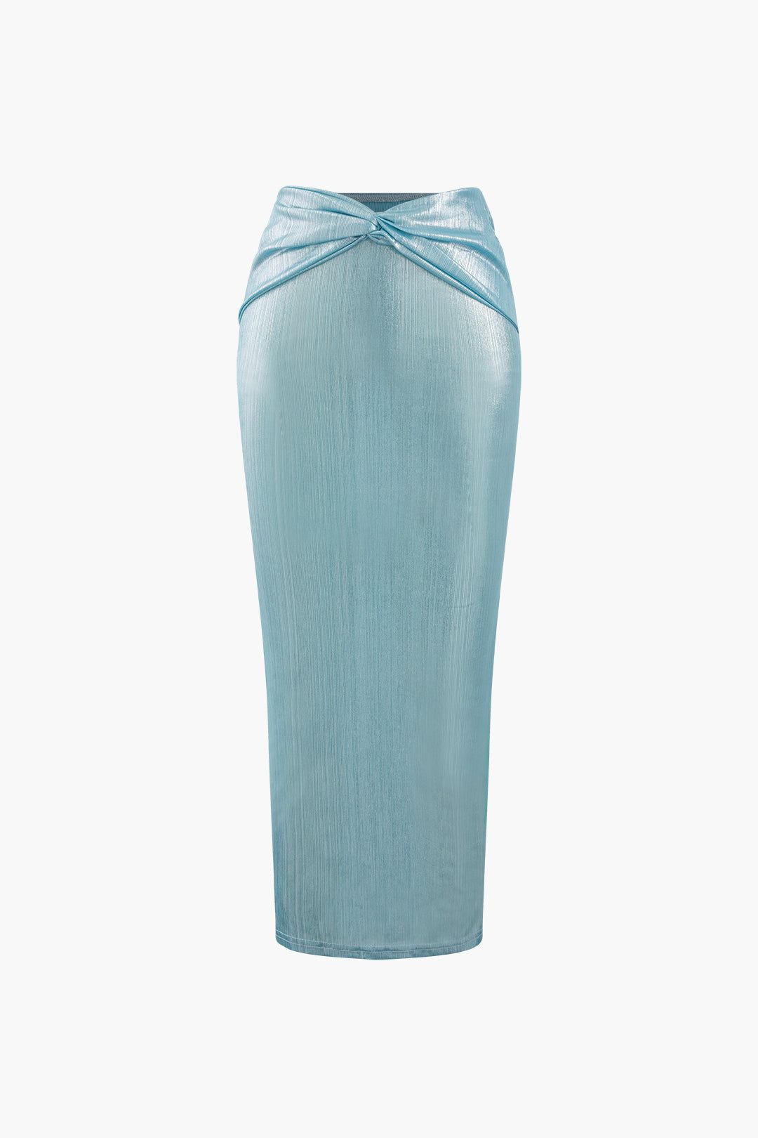 Metallic Twist Crop Tube Top And Maxi Skirt Set sold by Micas product image thumbnail 3