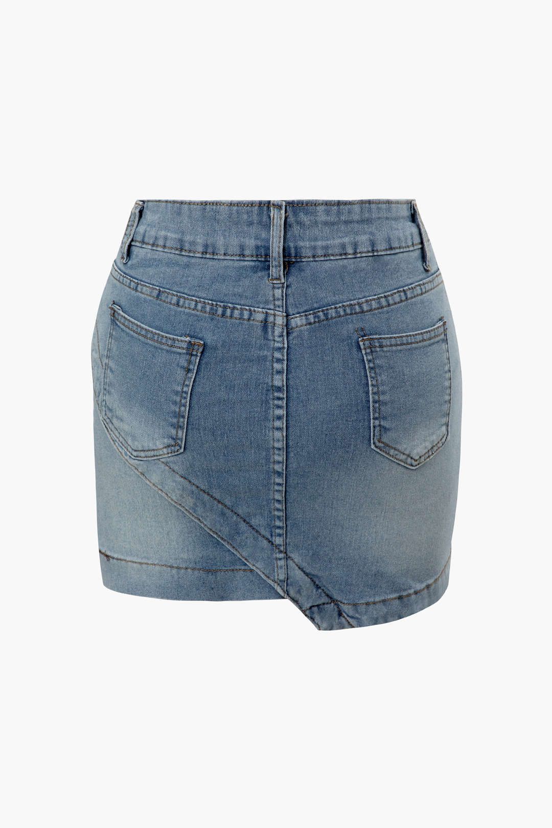 Denim Wrap Mini Skirt sold by Micas product image thumbnail 2