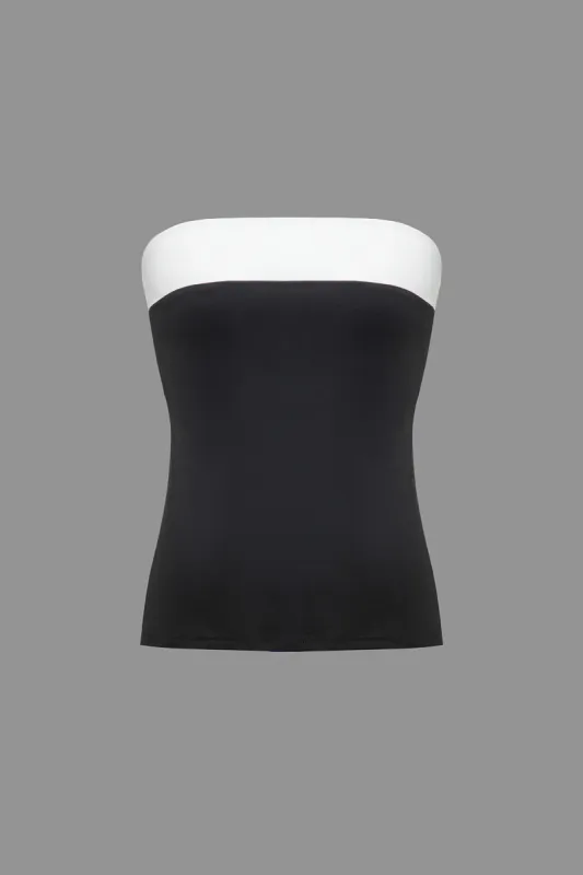 Farveblokrør top sold by Micas