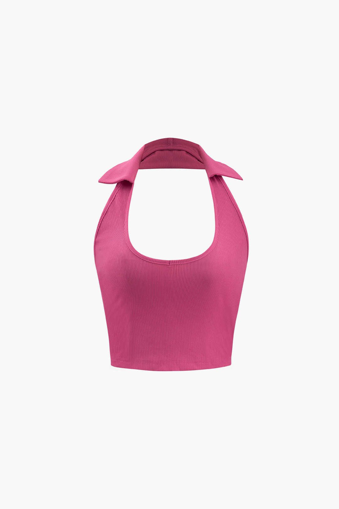 Halter Neck Rib Knit Cami Top sold by Micas