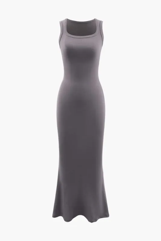 Square Neck Mermaid Midi Dress sold by Micas