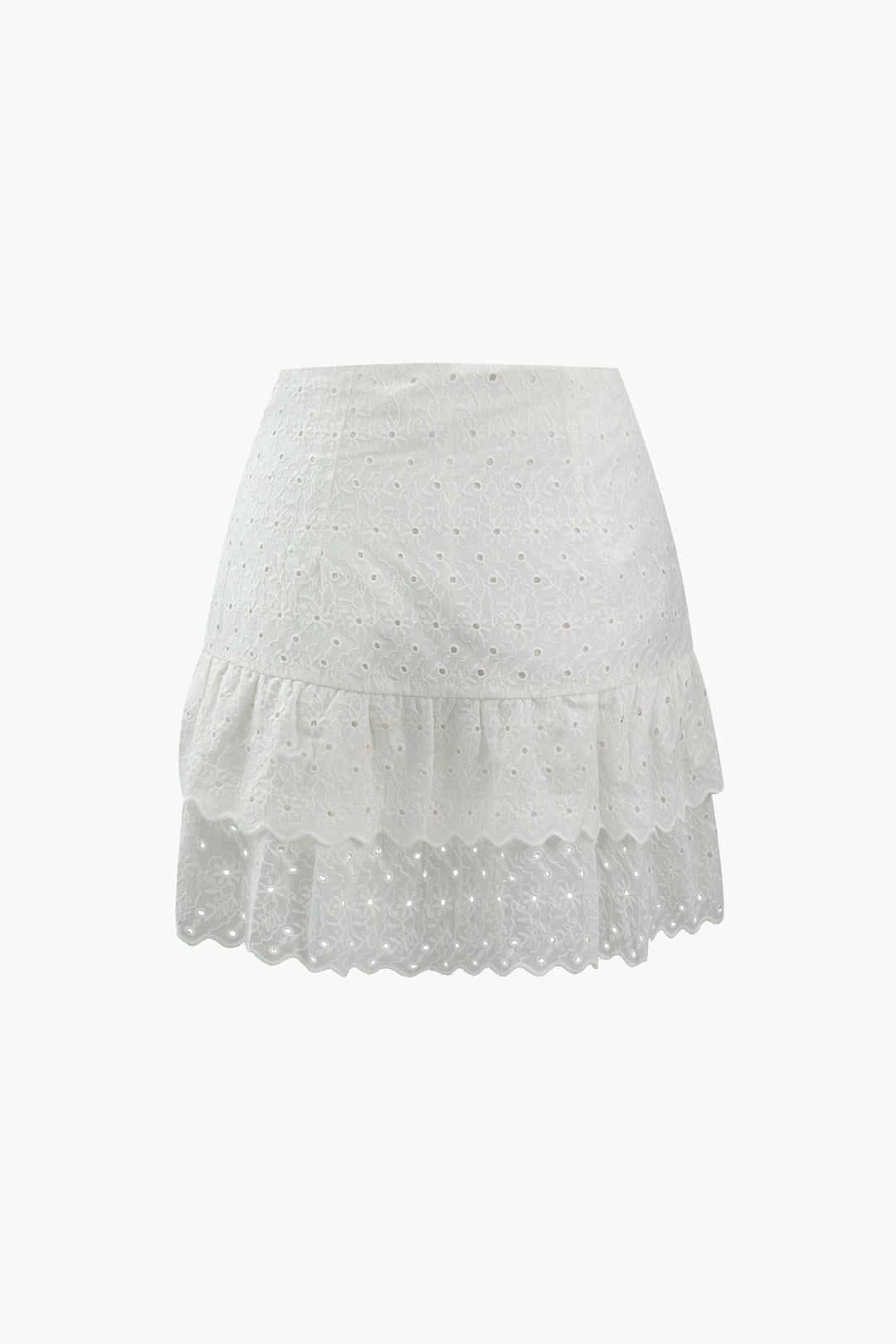 Embroidered Eyelet Mini Skirt sold by Micas product image thumbnail 2