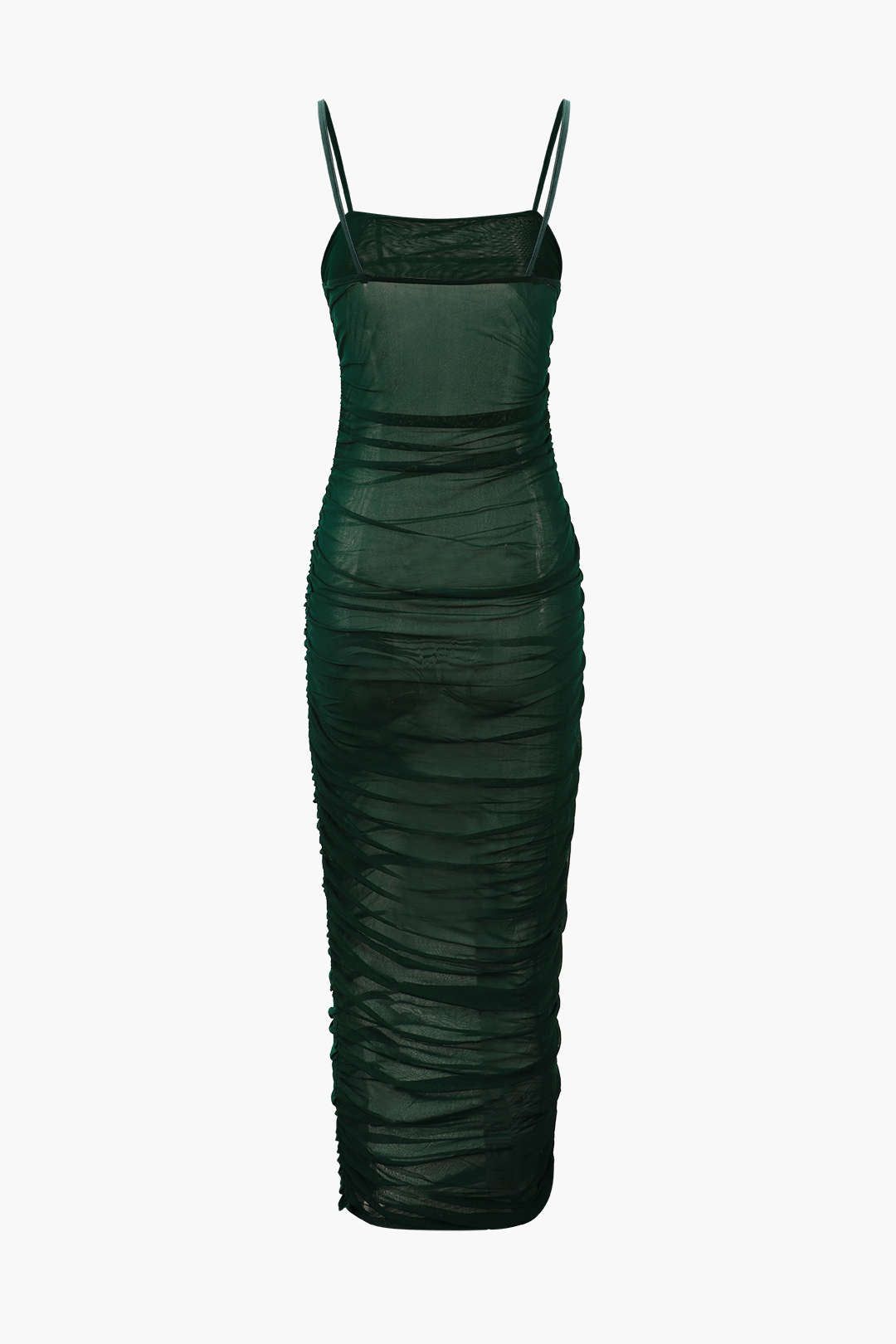 Sheer Mesh Ruched Cami Max Dress sold by Micas product image thumbnail 2