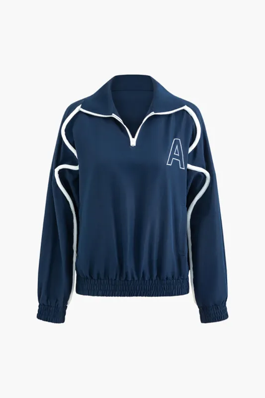 Colour Block lynlåsjakke sold by Micas