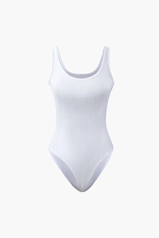 Ribbed Square Neck Bodysuit sold by Micas