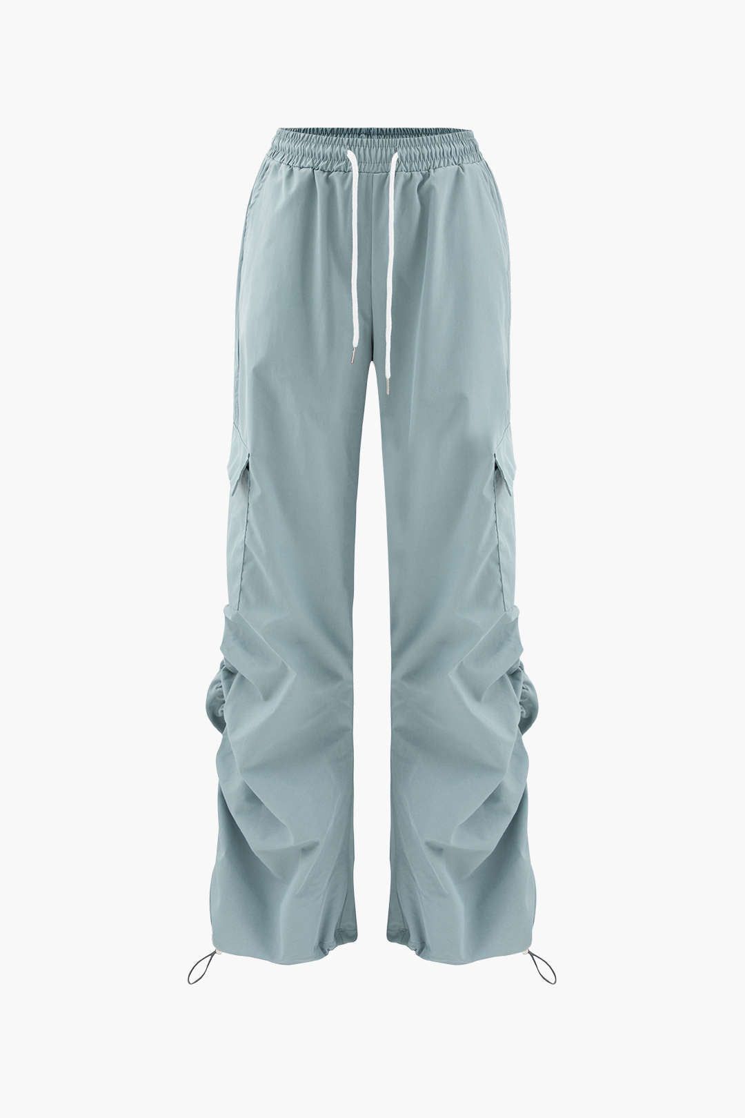 Gathered Drawstring Straight Leg Cargo Pants sold by Micas