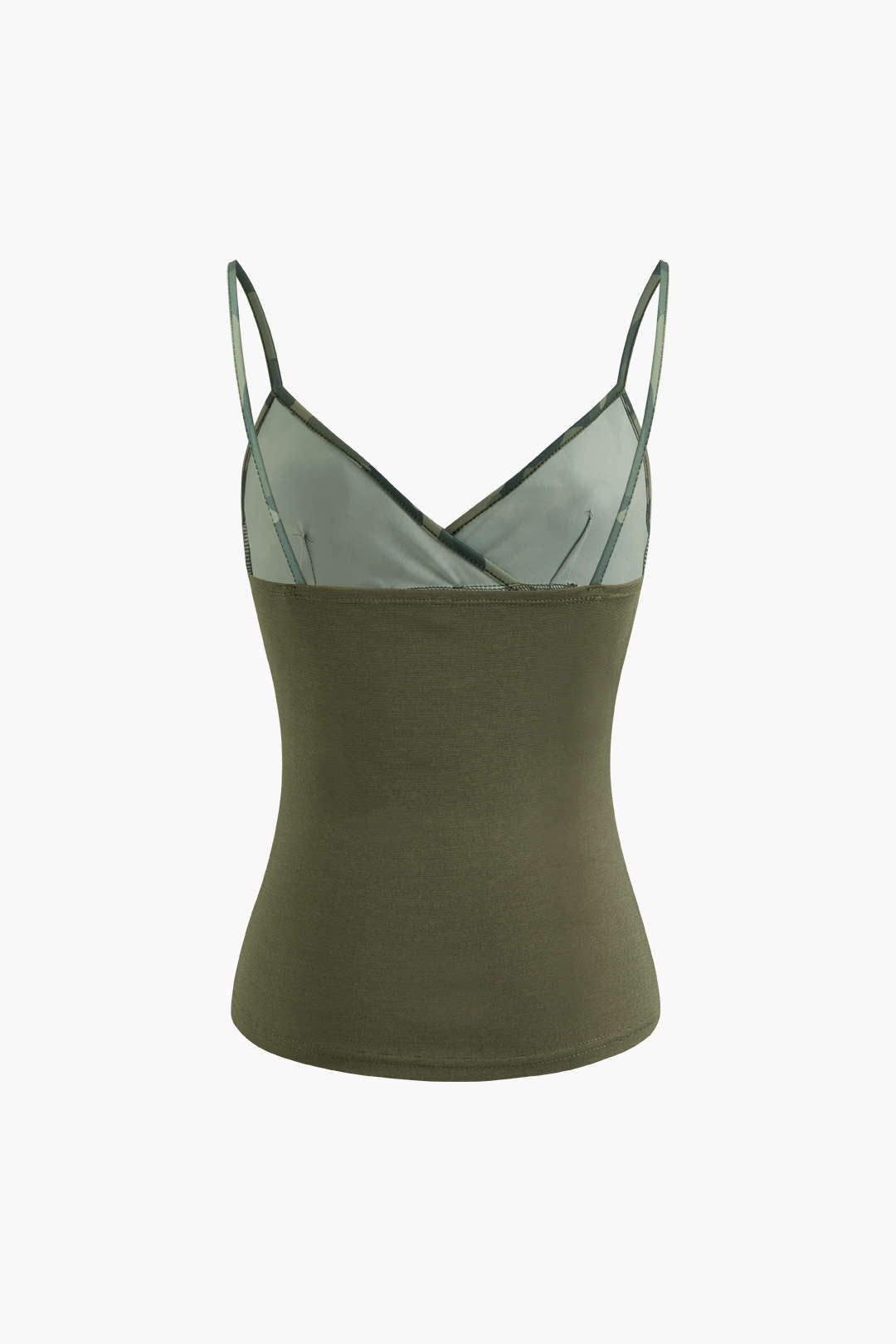Camo Print V-neck Buckle Cami Top sold by Micas product image thumbnail 2