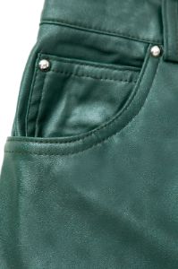 Faux Leather Slit Front Midi Skirt sold by Micas