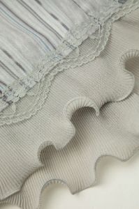Printed Lace-up Frill Trim Cami Top sold by Micas