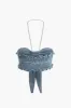 Kæderem Halter Denim Bow Cami Top sold by Micas