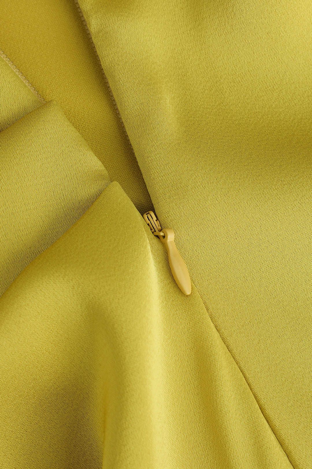 One Shoulder Slit Satin Midi Dress sold by Micas product image thumbnail 4