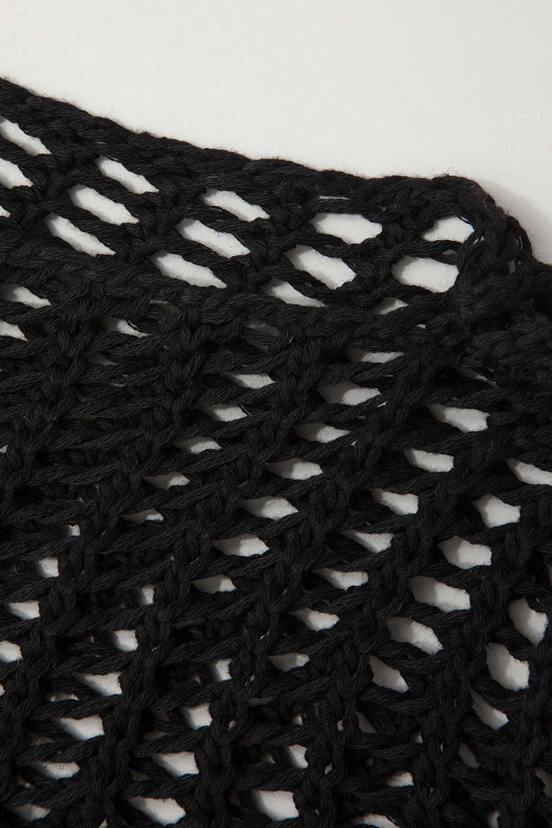 Open Knit Crop Cover-Up Top sold by Micas product image thumbnail 4
