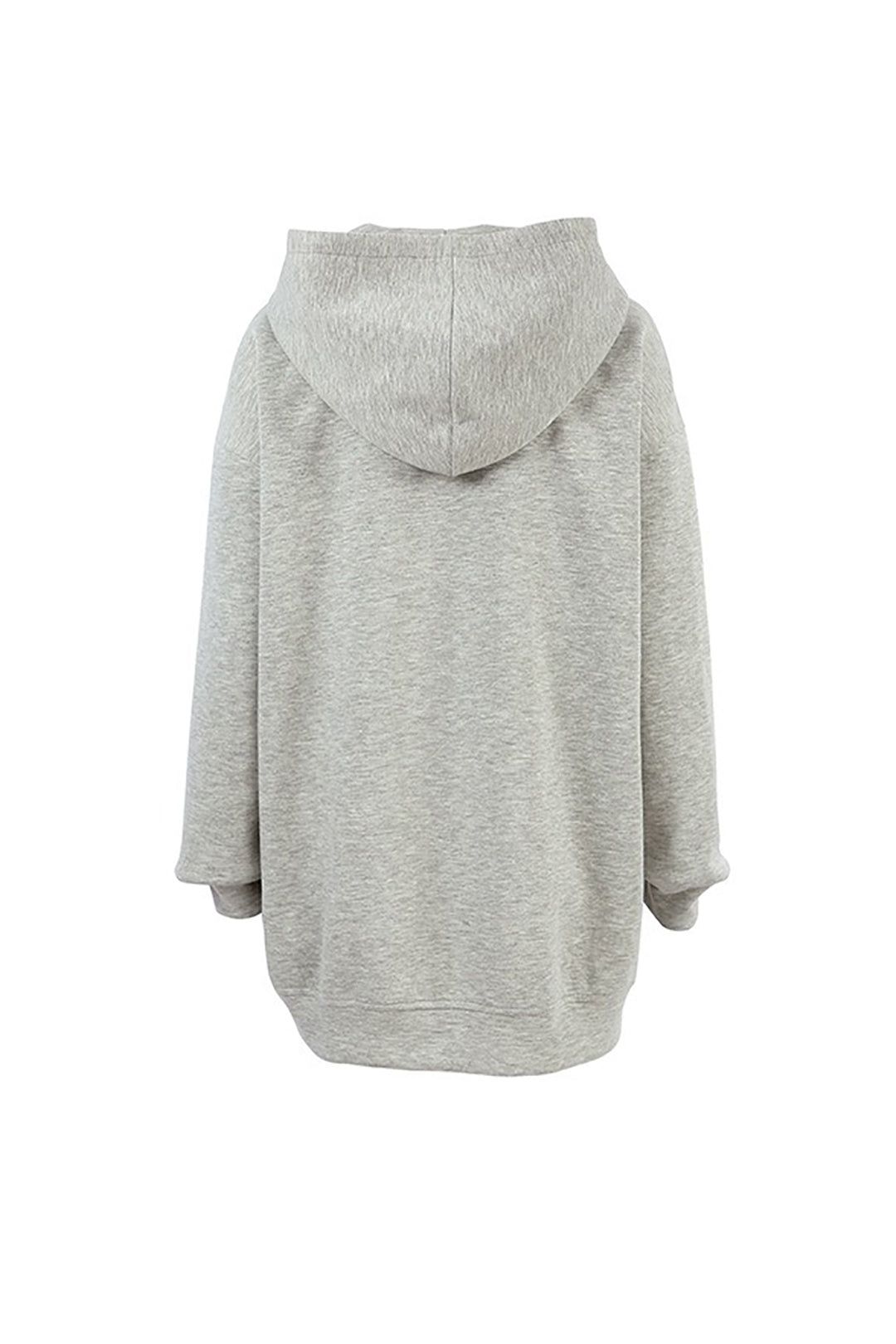 Oversized Zip Up Hodded Sweatshirt sold by Micas product image thumbnail 3