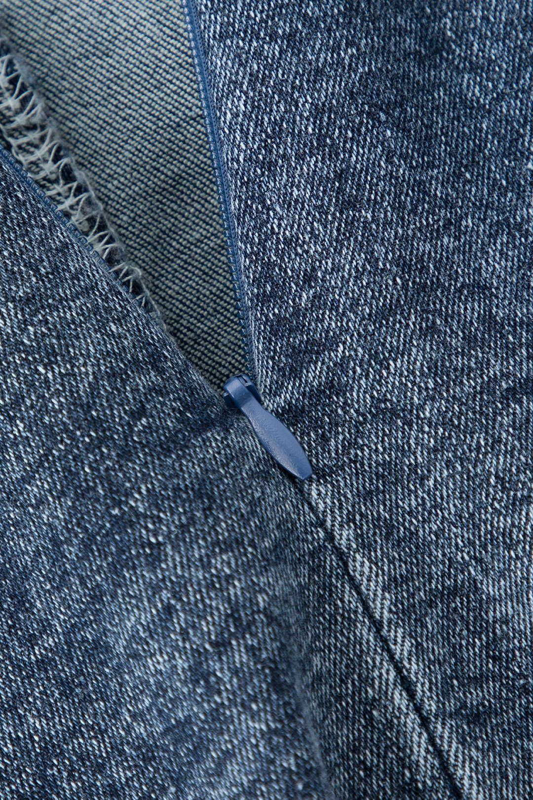 Lace-up Front V-neck Denim Dress sold by Micas product image thumbnail 5