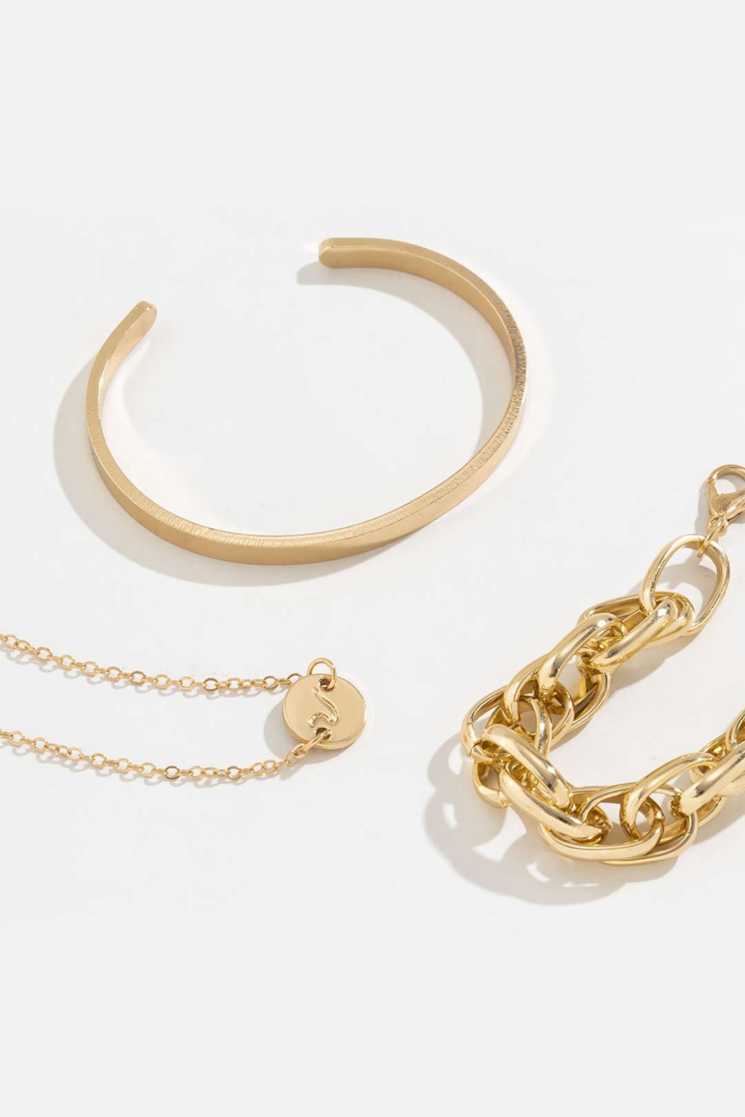 3pc Metal Chain Bracelet Set sold by Micas product image thumbnail 4