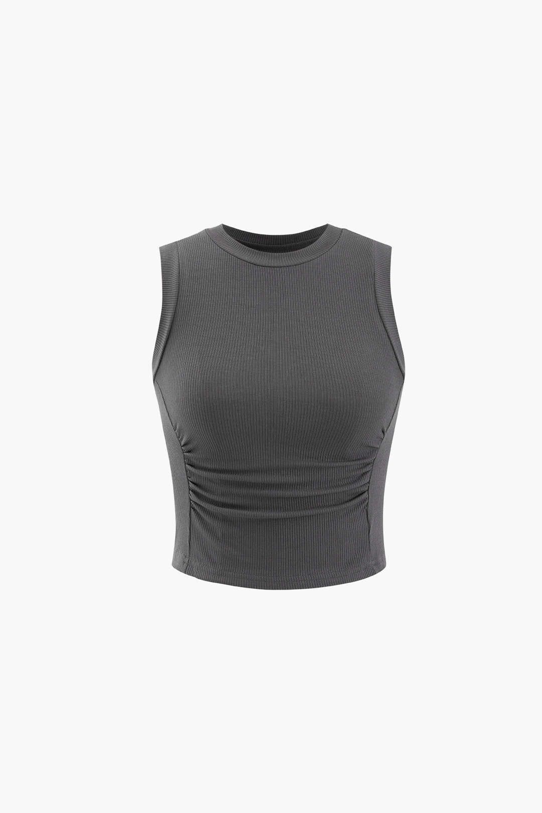 Rib Knit Sleeveless Tank Top sold by Micas