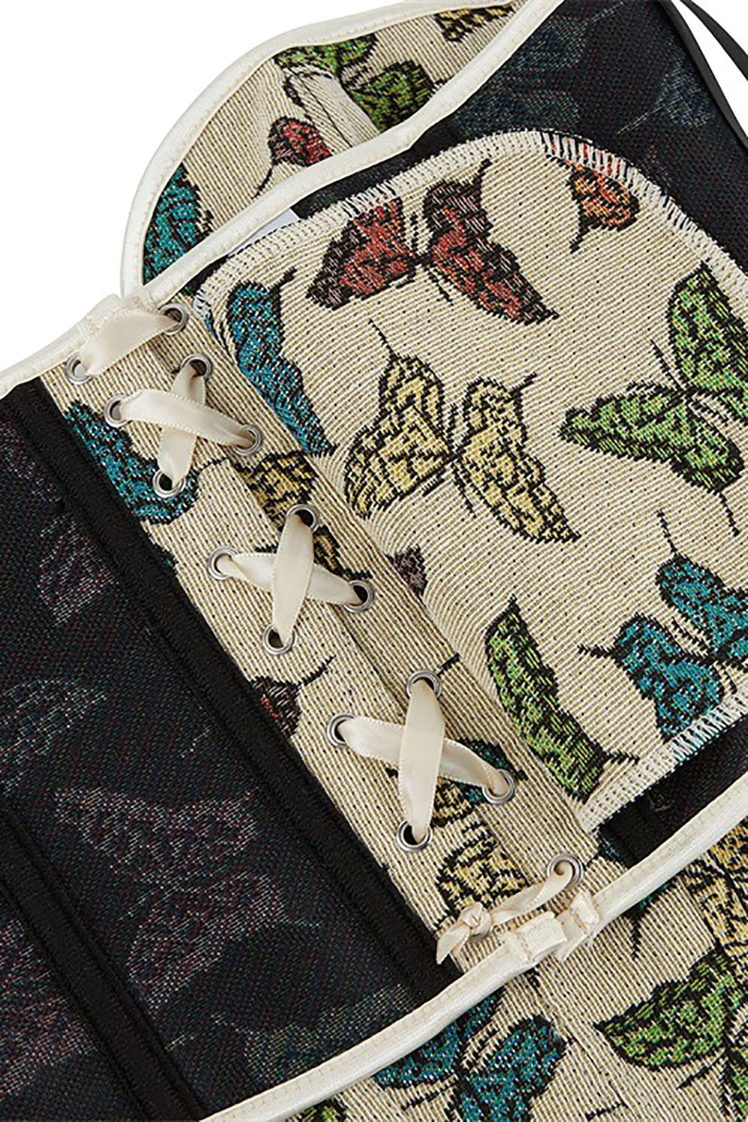 Butterfly Pattern V-neck Corset Top sold by Micas product image thumbnail 4