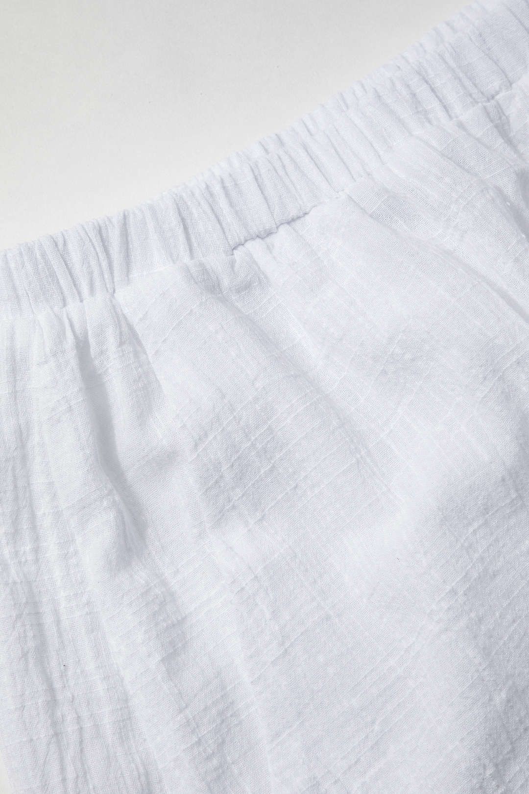 Linen-Blend Tie Back Tank Top And Elastic Waist Shorts Set sold by Micas product image thumbnail 10