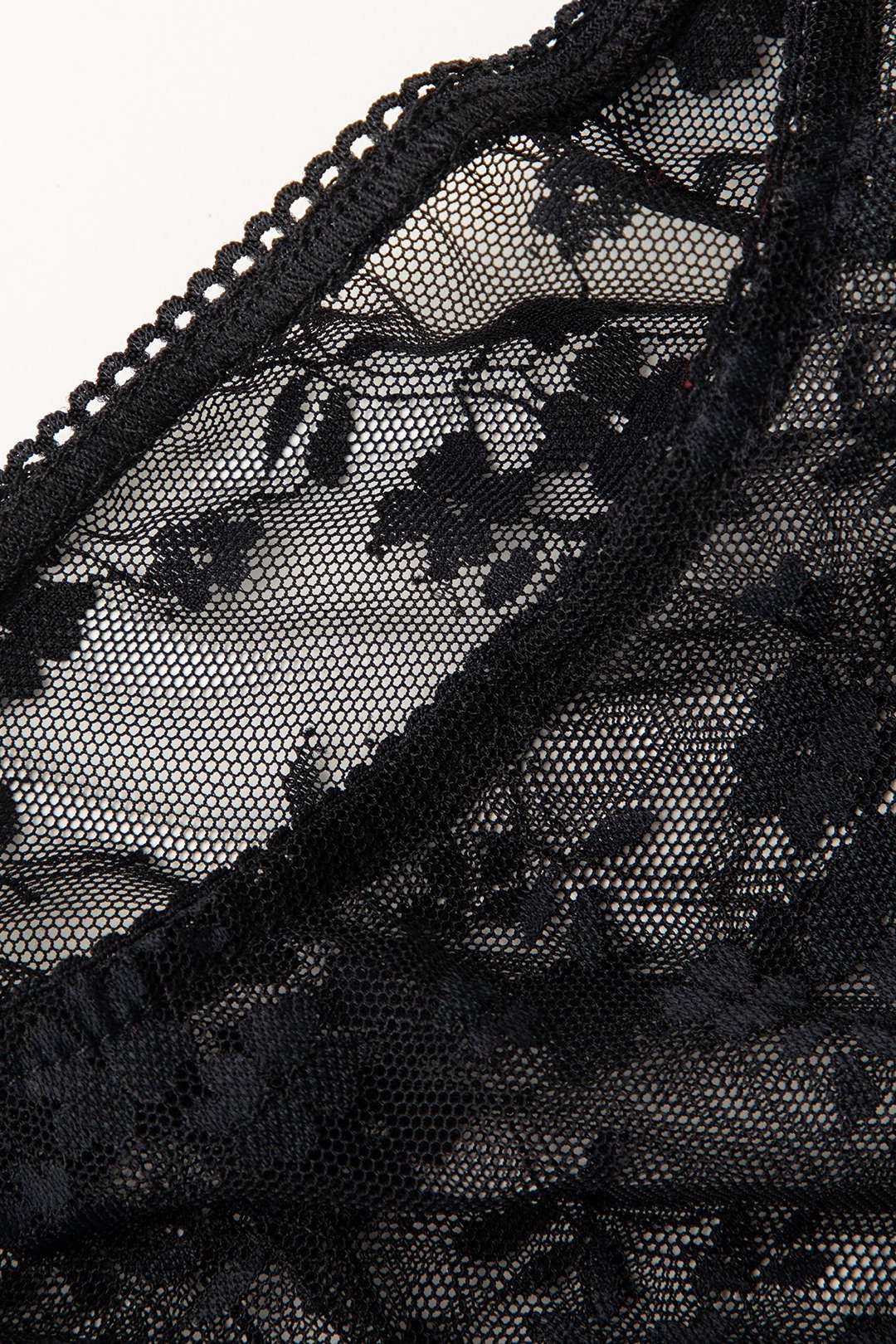 Floral Sheer Lace Off-Shoulder Bodysuit sold by Micas product image thumbnail 3