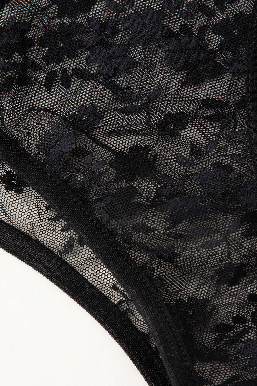 Floral Sheer Lace Off-Shoulder Bodysuit sold by Micas product image thumbnail 4