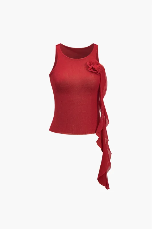 Solid Appliques Tank Top sold by Micas