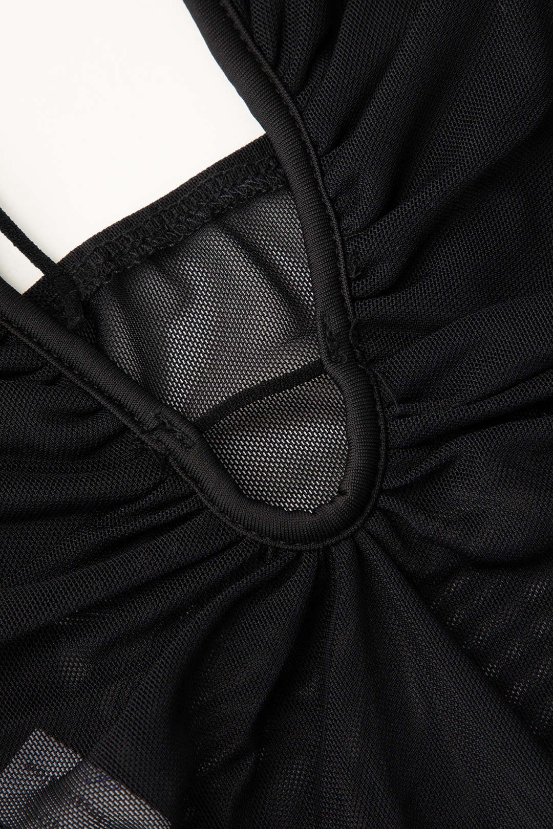 Sheer Mesh Strappy Cut Out Bodysuit sold by Micas product image thumbnail 4