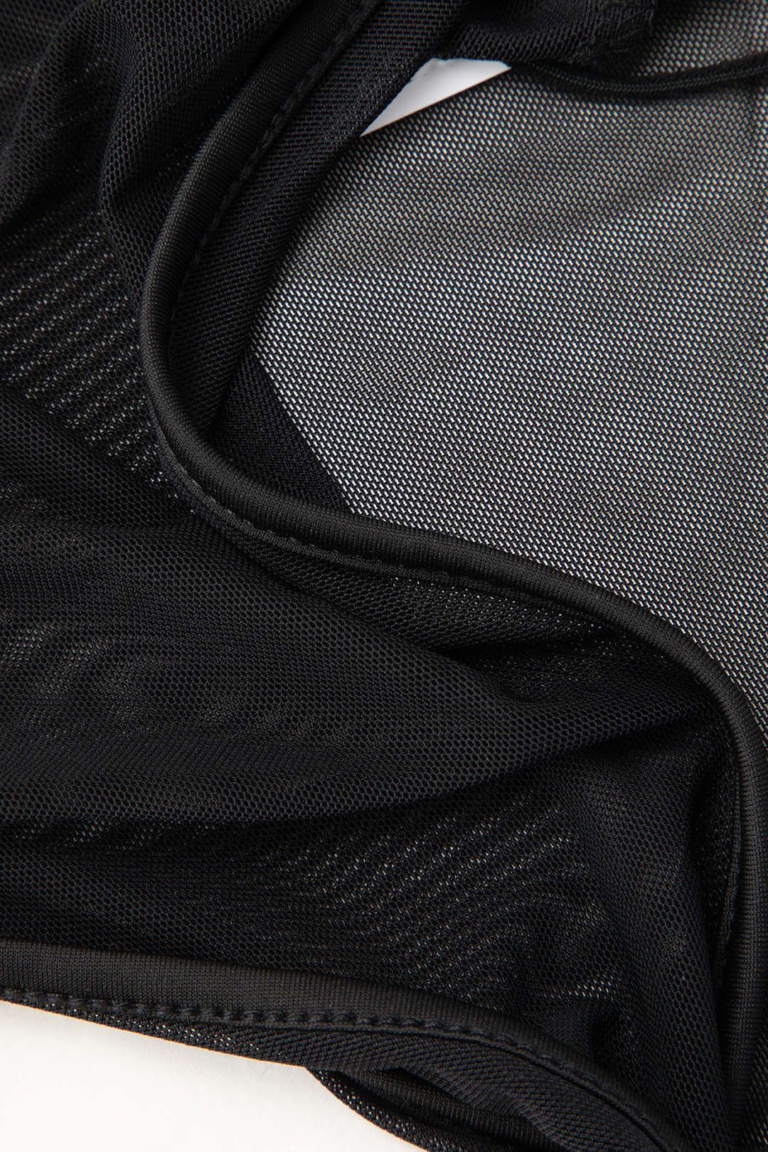 Sheer Mesh Strappy Cut Out Bodysuit sold by Micas product image thumbnail 3