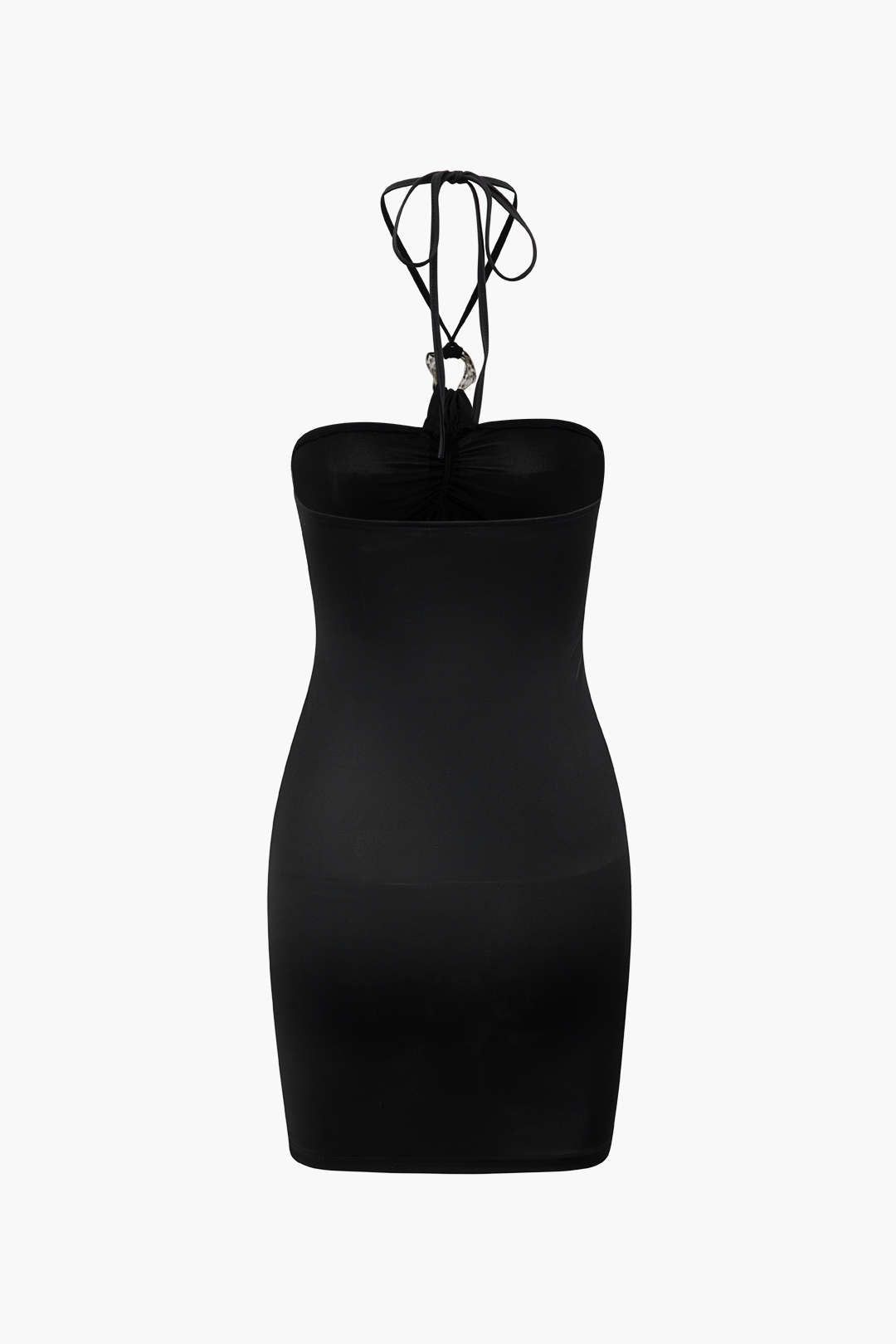 Ruched Halter Neck Mini Dress sold by Micas product image thumbnail 2