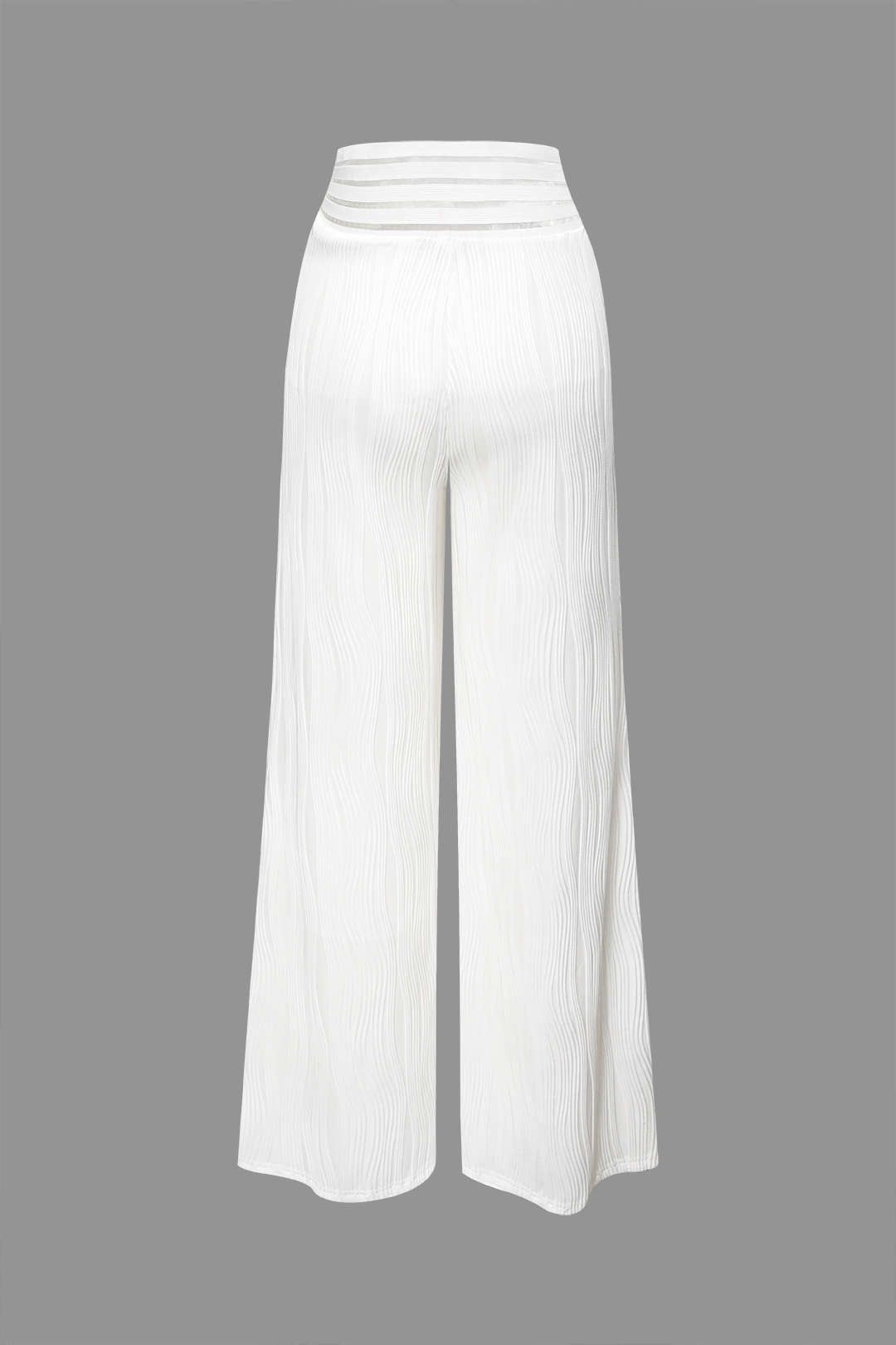 Textured Cross High Waisted Wide Leg Pants sold by Micas product image thumbnail 2