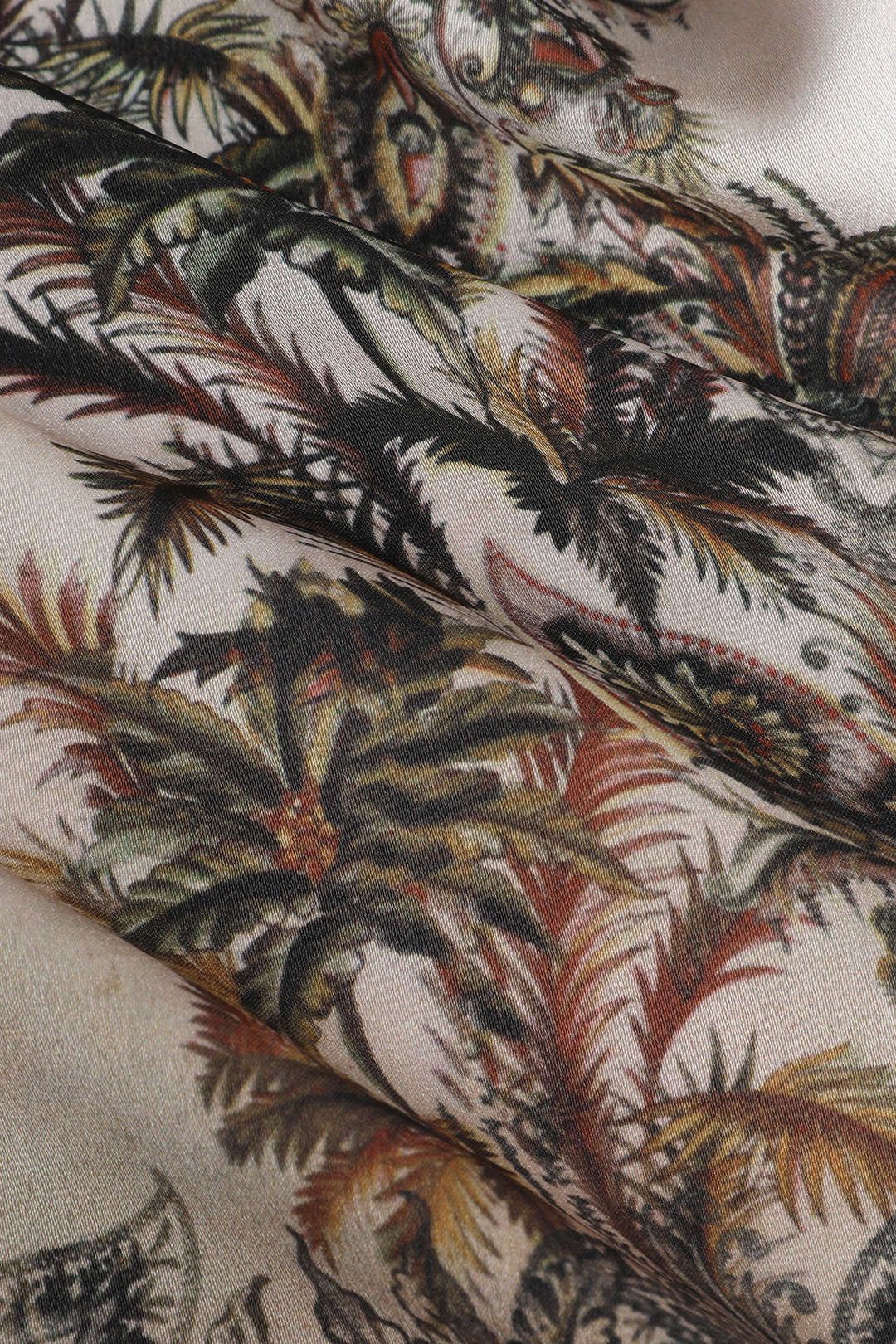 Floral Print Elastic Waist Straight Leg Pants sold by Micas product image thumbnail 3