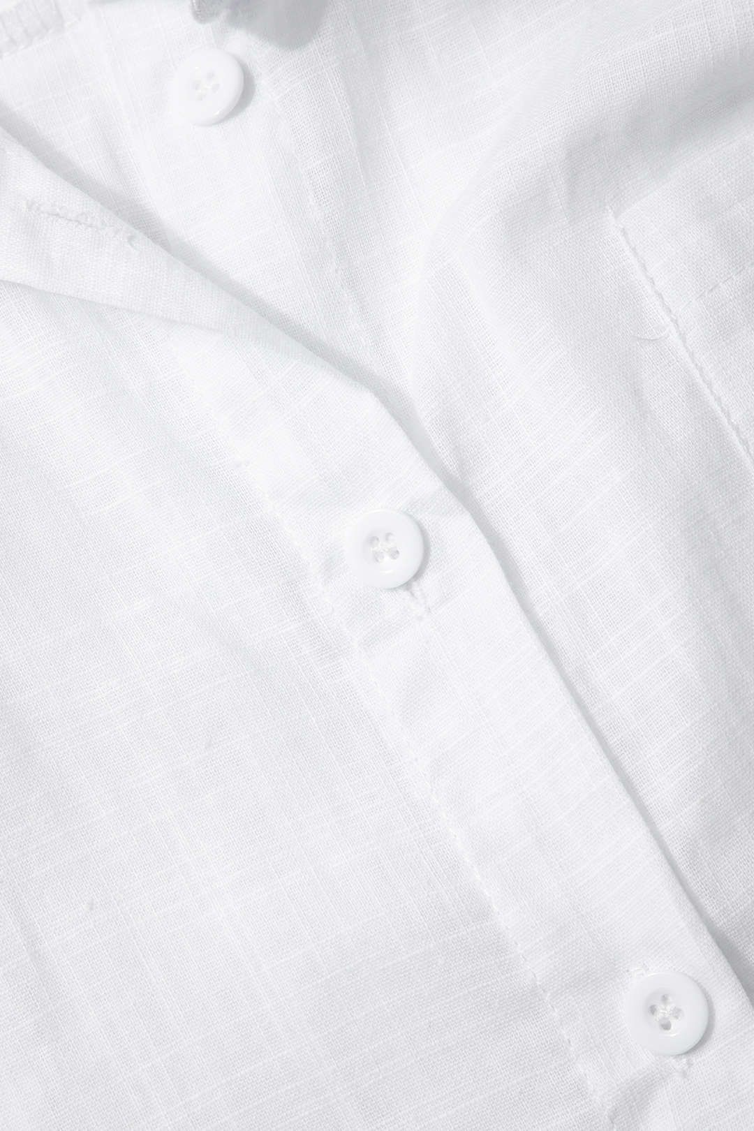 Linen-Blend Rolled Cuff Chest Pocket Shirt sold by Micas product image thumbnail 4