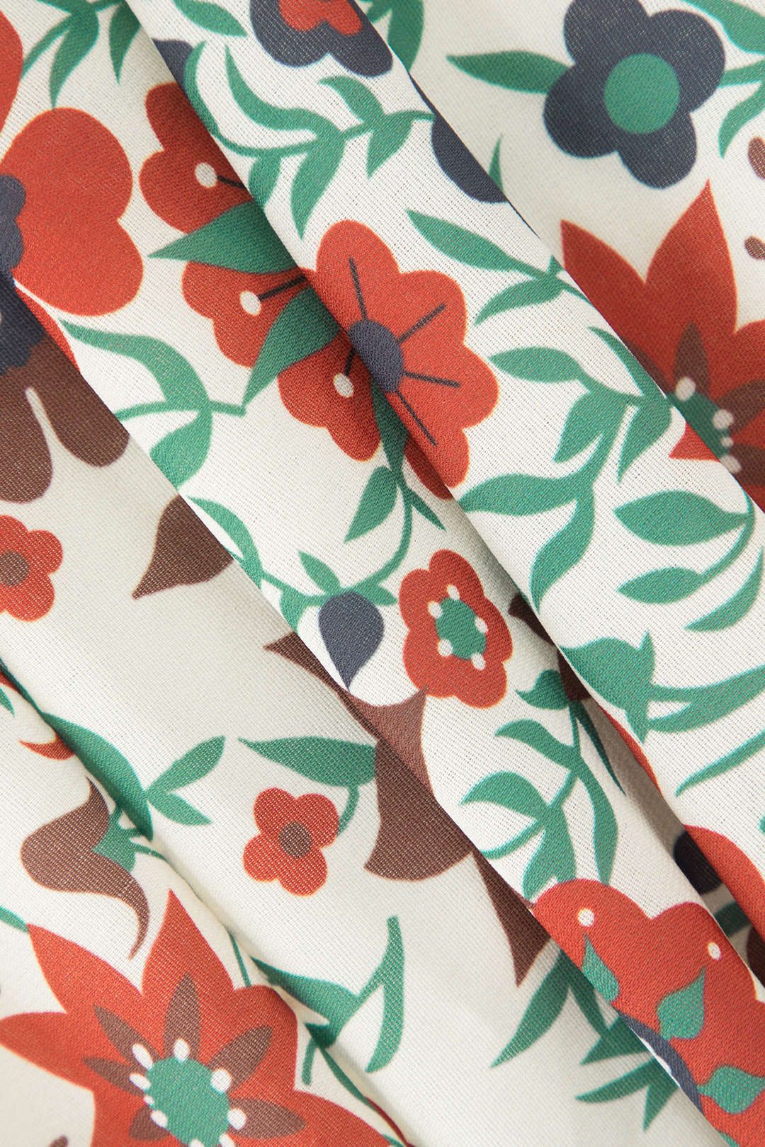 Floral Print Ruched Tube Top And Neck Scarf sold by Micas product image thumbnail 7