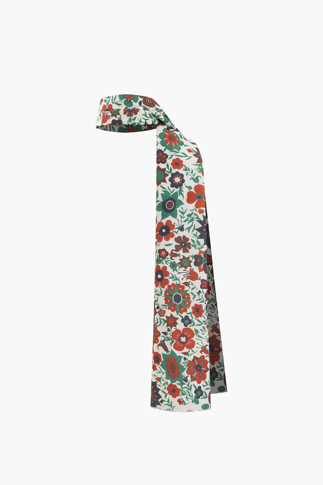 Floral Print Ruched Tube Top And Neck Scarf sold by Micas product image thumbnail 5