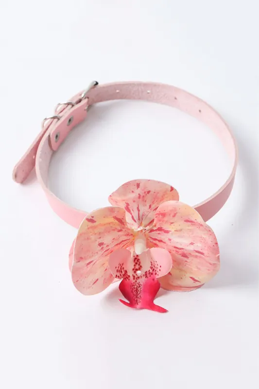 Orchid Choker Design Necklace sold by Micas