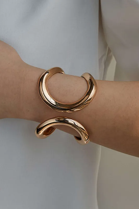 Cutout Design Open Cuff Bracelet sold by Micas