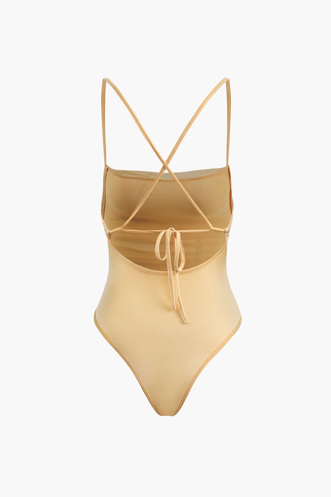 Cross Tie Strap Mesh Bodysuit sold by Micas product image thumbnail 2