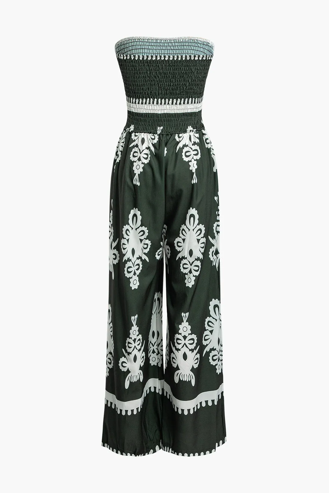 Tribal Print Ruched Strapless Jumpsuit sold by Micas product image thumbnail 2