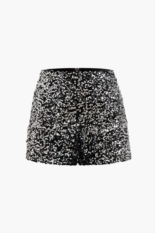Sequin Embellishment Shorts sold by Micas
