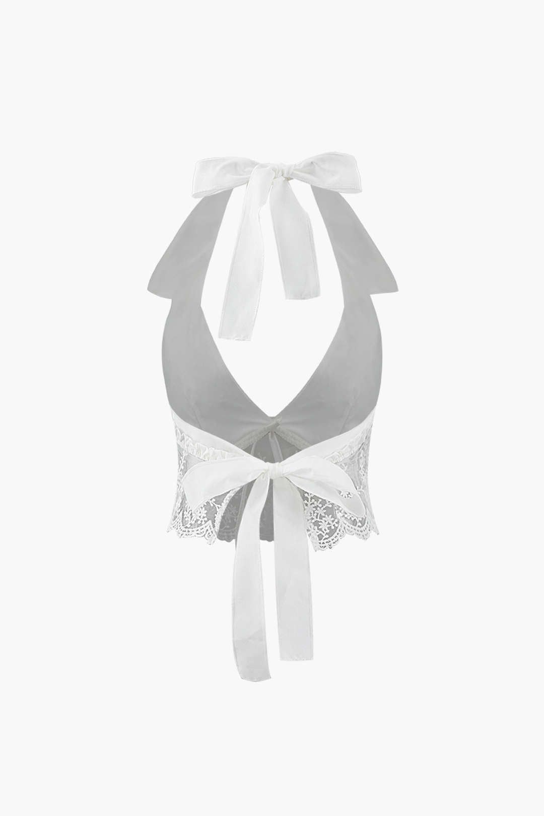 Embroidered Lace Halter Neck Top sold by Micas product image thumbnail 2