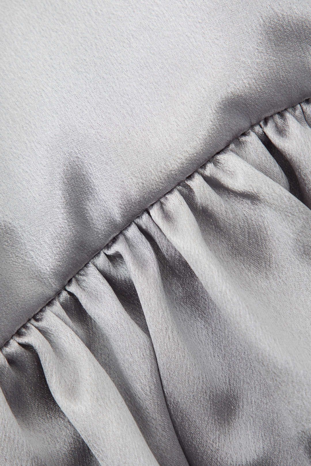 Rose Satin Halter Ruffle Hem Mini Dress sold by Micas product image thumbnail 4