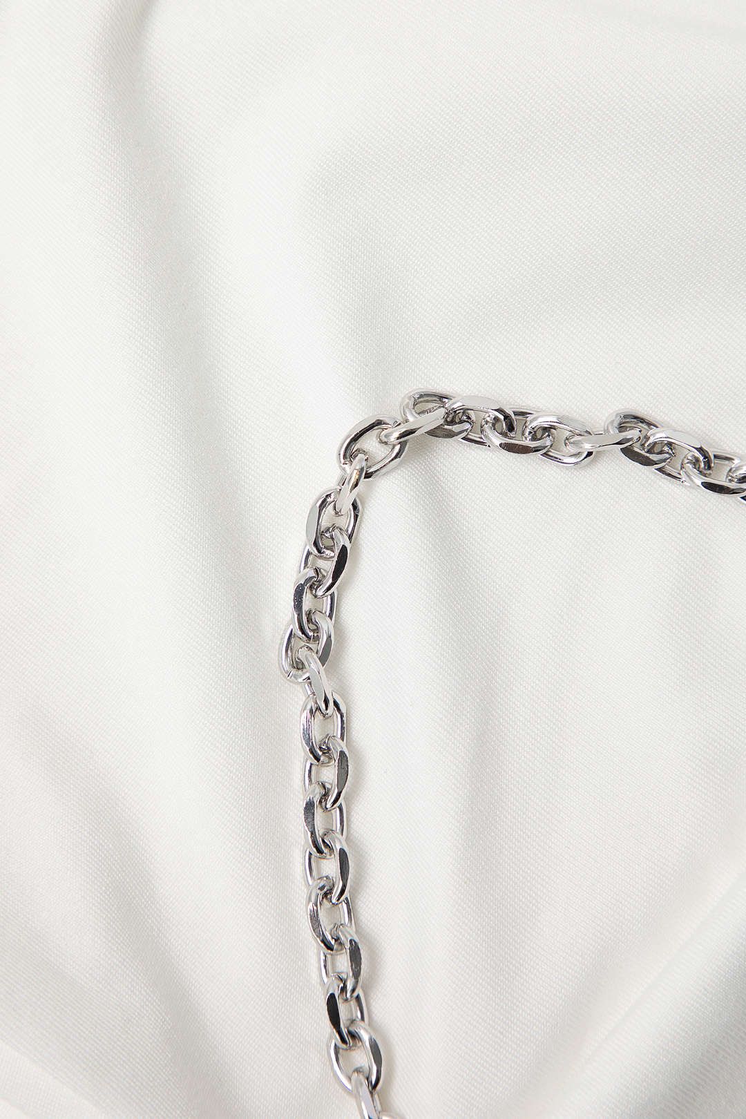 Square Neck Chain Detail Crop T-Shirt sold by Micas product image thumbnail 3