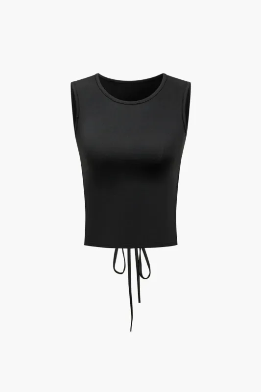 Solid bindetank top made by Micas